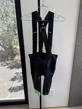 Assos Equipe RS Bib Shorts S9 Mens XLG Black Green Cycling Switzerland CLEAN PAD