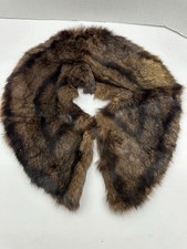 Vintage mink fur collar with satin inner luxury fashion brown and black