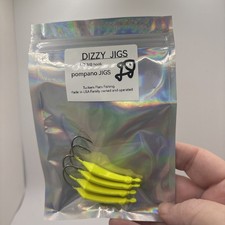 Dizzy Jig 1/2oz Lead jig with a 3/0 Hook in Neon Yellow