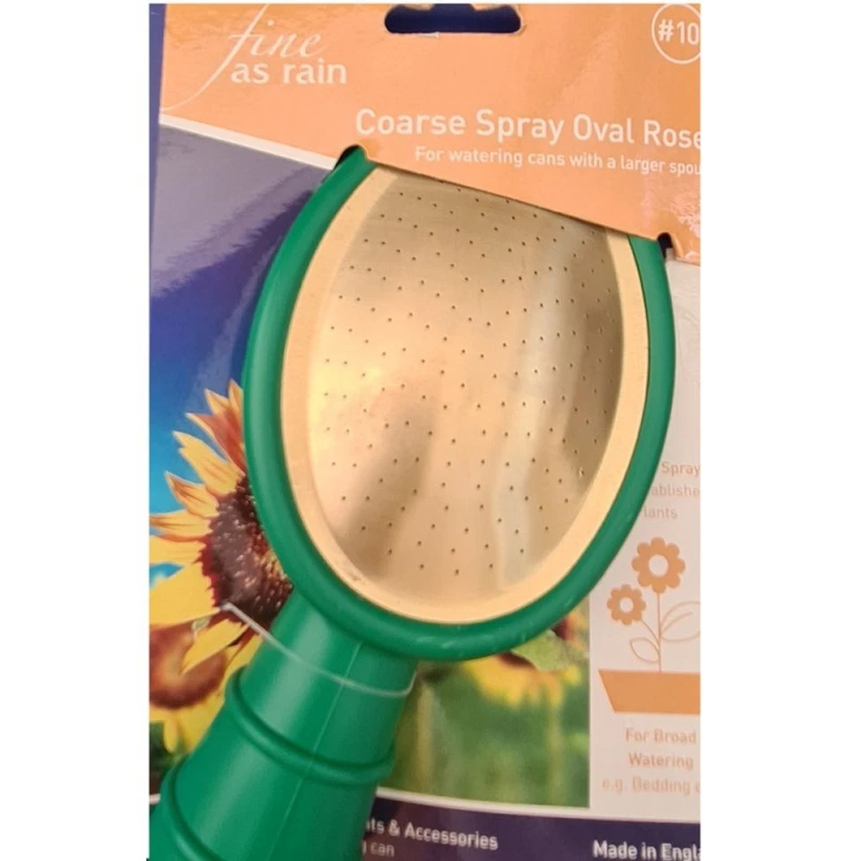 Rosa ovalada gruesa Fine As Rain No. 10 con cara de latón para regaderas Foto 2 de 2