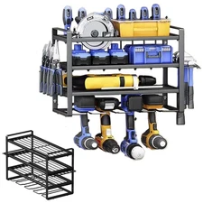 4 Drill 4 Layer Power Tool Organizer Storage Rack Cordless Tool Rack Holder UK