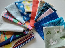 Fabric Remnants, 1/2 POUND, Flannel, Fleece  cotton, MANY PATTERNS 