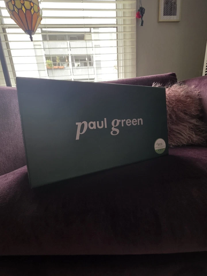 MOCASÍN para mujer Paul Green OGDEN negro arrugado talla 7,5 Foto 2 de 4