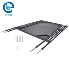 4 X 2.5 FT Pool Fence Gate For Inground Pools 340 GMS Teslin PVC Mesh With Lock