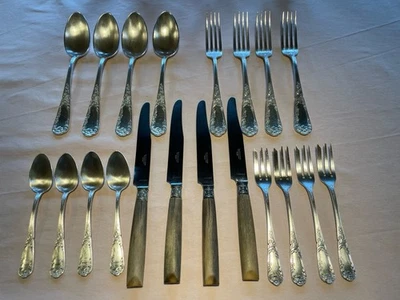 Ménagère 20 pièces Couverts de Table Orfèvrerie SFAM en Métal Argenté - Photo 1/2