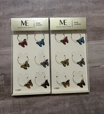 MODERN EXPRESSIONS BUTTERFLY WINE STEM CHARMS- NIB-FREE SHIPPING