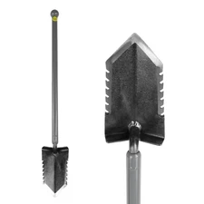 Lesche Sampson Pro-Series Ball Handle Shovel w/ Double Serrated Blade