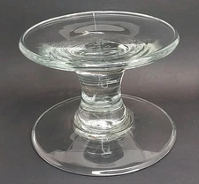 Pampered Chef Clear Glass Pedestal Replacement Stand Only Cake Plate / Display