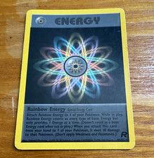 WOTC Pokemon TCG Rainbow Energy 80/82 Team Rocket Rare 1st Edition Reg Eng on eBay