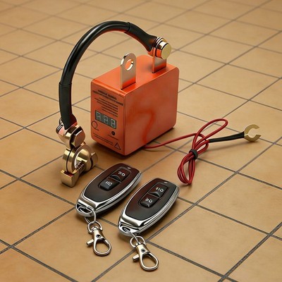 12V Doppelte Auto Batterie Trennschalter Stromschalter mit 2x Fernbedienung SaO7