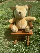 Wooden Rocking Chair 11 Inches Tall X 7 Inch Seat