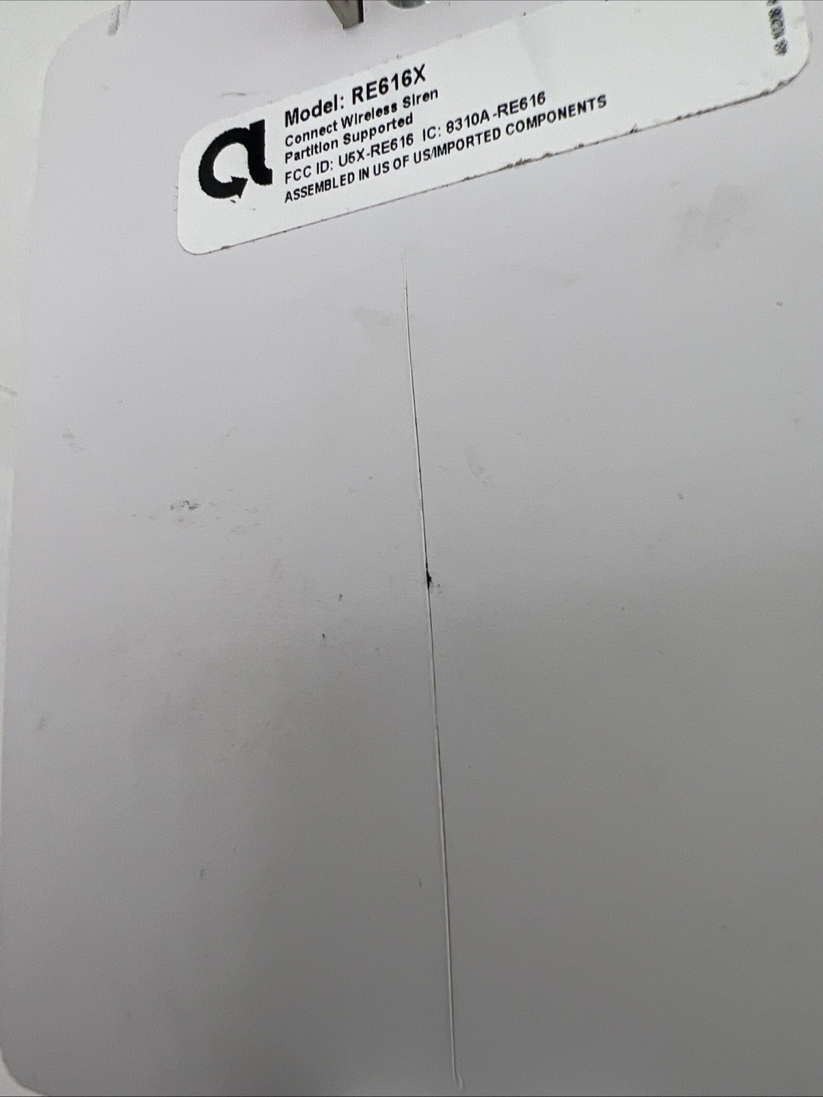 Alula Connect Wireless Siren RE616X New READ!!