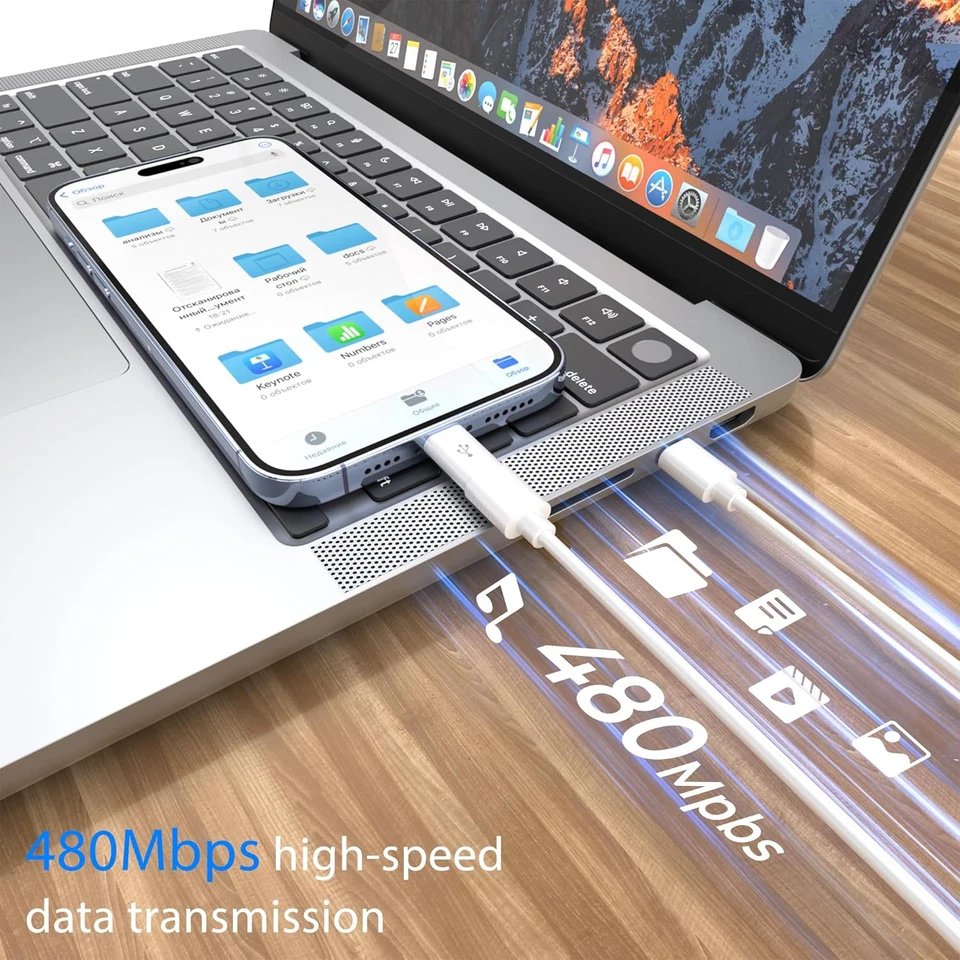 2 x Type C Male to Micro USB Female USB-C Adapter Converter UK White New - Image 4 of 4