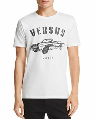 Versus Versace Car Logo Tee White + Stampa-Size Small