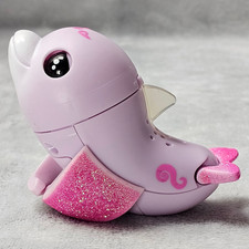 WowWee Fingerlings Baby Light-Up Dolphin Jules Pink Interactive Tested Working