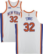 Autographed Karl-Anthony Towns Knicks Jersey Fanatics Authentic COA