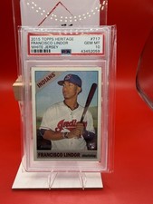 FRANCISCO LINDOR 2015 TOPPS HERITAGE #717 White Jersey ROOKIE RC PSA 10 GEM MINT