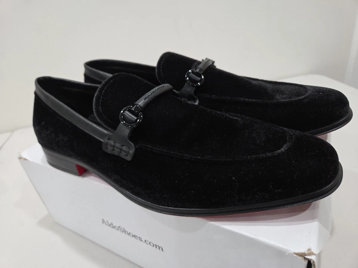 ALDO Men\'s Signac Mc1419  Casual Velvet Loafers Sz 12 Aldo Loafer Black Casual Shoes for Men for sale | eBay main image 3