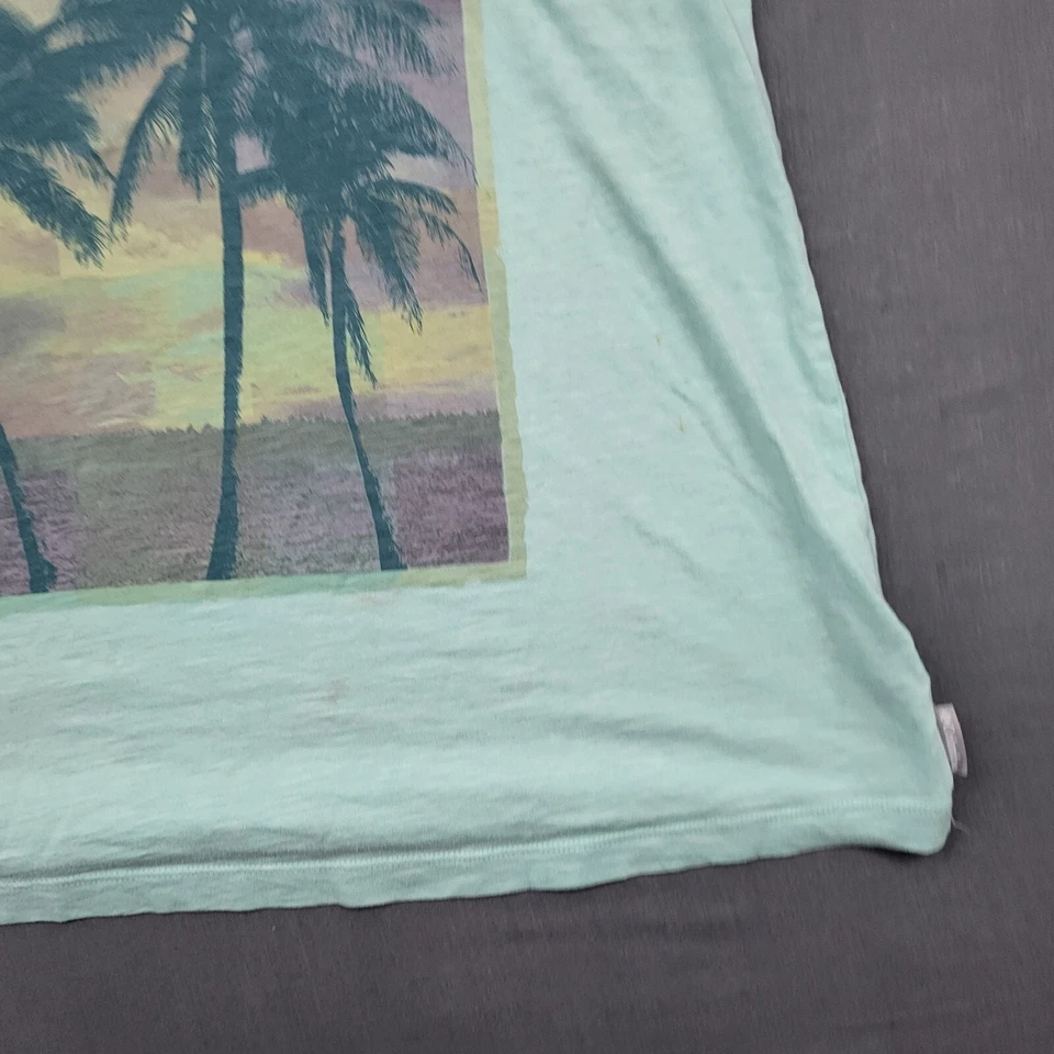 Columbia рубашка женщин XL без рукавов бак пальмы графический пуловер вязаный синий * - Изображение 4 из 4