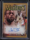 2023 Topps Finest Masters Gold Refractor Dwyane Wade 21/50 Auto Autograph