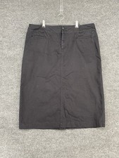Christopher Banks Black Straight Skirt Wrinkle Free Womens 10 Zip Closure