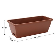5/10PCS Trough Plant Pot Long Plastic Box Planter Succulent Garden Window Flower