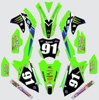 Graphic Kit for 2016-2018 Kawasaki KXF450 KX450f KX 450f Decal Stickers