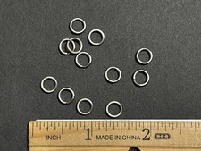 Qty 300 - SIZE 4 Stainless Steel Split Rings - 65lb test