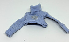 Mga Bratz Doll Yasmin Wintertime Wonderland Blue Snowflake Turtleneck Shirt Top