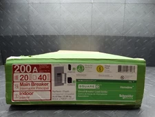 Square D Homeline 200 Amp 20-Space 40-Circuit Main Breaker Load Center w/ Cover