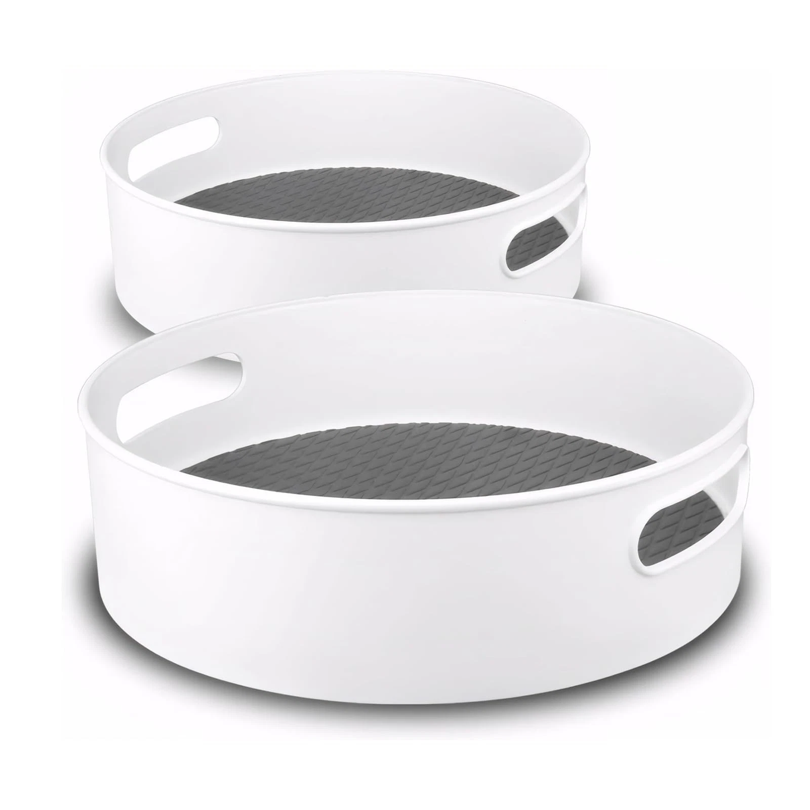 360° Rotating Lazy Susan Organizers, 2 Packs 9" and 12" Turntable Spice Rack ...