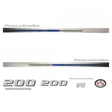 Replace Yamaha 200HK V6 4 stroke Påhengsmotor   Top Cowl Cove Klistremerker Sticker Kit