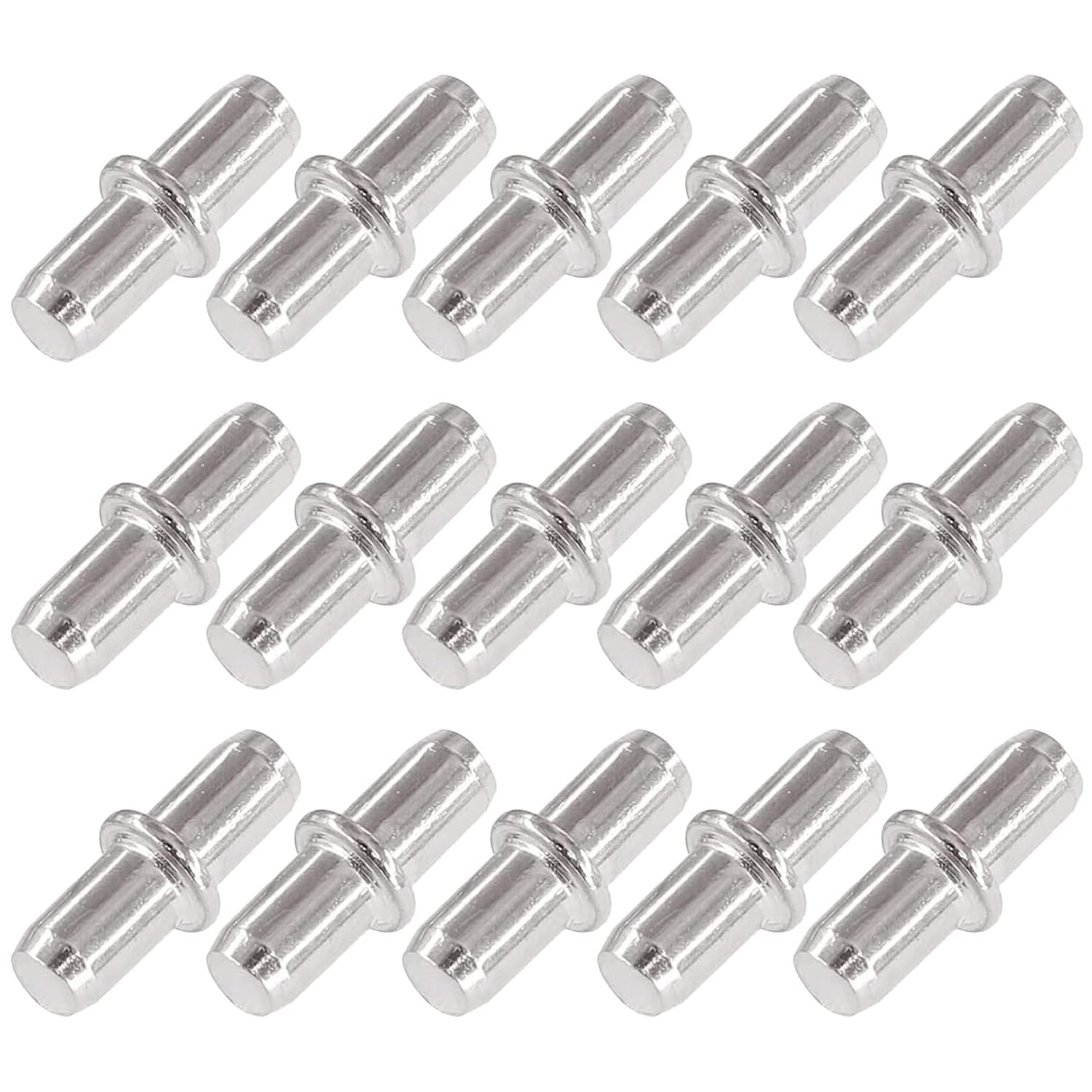 15Pcs Metal Shelf Pegs Shelf Support Pins Studs,Nickel Plated Shelf Support Pins