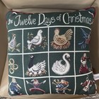 Riverdale 16X16 Tapestry Twelve 12 Days Of Christmas Sofa Throw Pillow Holiday