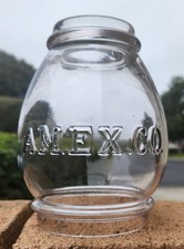RARE AM EX CO AMERICAN EXPRESS COMPANY CAST BARREL GLOBE 6 INCH