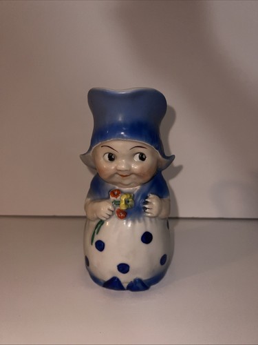 Vintage Dutch Girl Creamer Blue Crown German Beautiful Condition