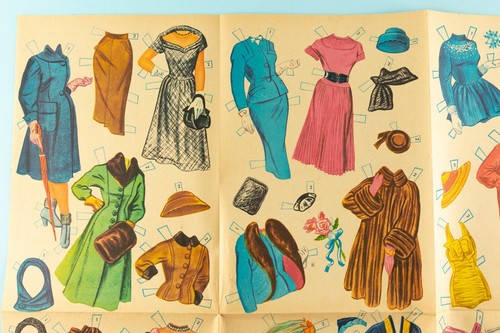 Vintage Original 1954 Whitman ELIZABETH TAYLOR Paper Dolls #2112:25 UNCUT - Picture 13 of 16