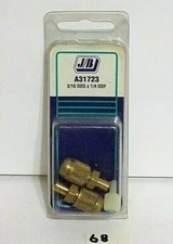 #68 Lot 2 New J/B Industries Braze Type Access Valves 3/16 ODS X 1/4 ODF MadeUSA