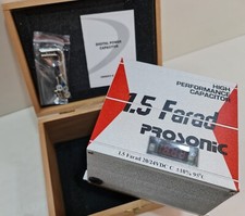 Condensatore 1.5 Farad, con voltometro, realizzato per fornire la potenza PSC-70