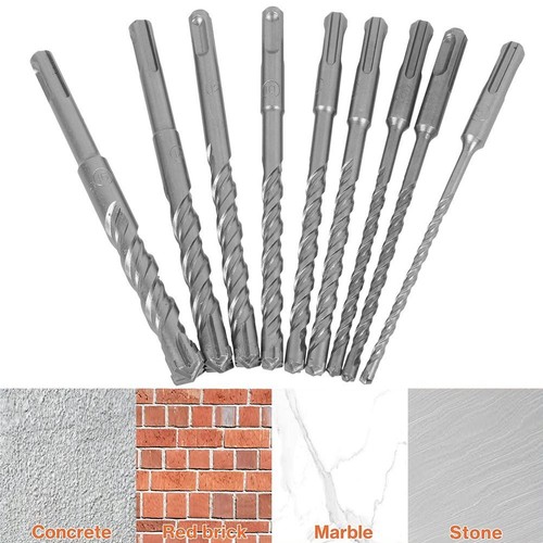 SDS-plus Betonbohrer Set 9-tlg Bohrer Steinbohrer Bohrerset Hammerbohrer 5-16MM - Bild 6 von 11