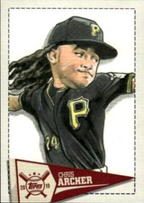 2019 Topps Big League Chris Archer #SCR-CA Star Caricature Reproductions 13F