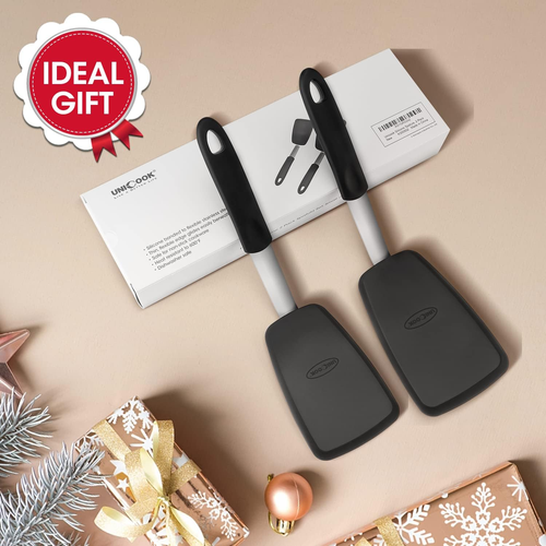 Unicook 2 Pack Flexible Silicone Spatula, Turner, 600F Heat Resistant, Ideal for - Picture 7 of 12