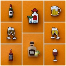 Schuhstecker/Shoe Charms GETRÄNKE/BIER/WEIN/TEQUILA/SEKT/GLAS/GLÄSER/JACKI