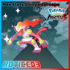 Pokemon Legends: Arceus Shiny Infernape Max Stats