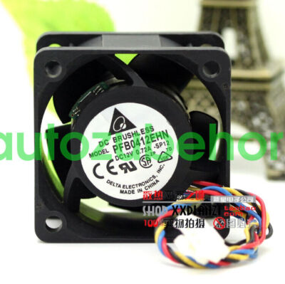 2PCS New PFB0412EHN for     40 * 40 * 28mm   12V 0.72A 3pin #W1*
