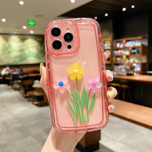 Anti Scratch Luminous 3D Flower Case Cover For iPhone 15 14 13 12 11Pro Max - Picture 9 of 13