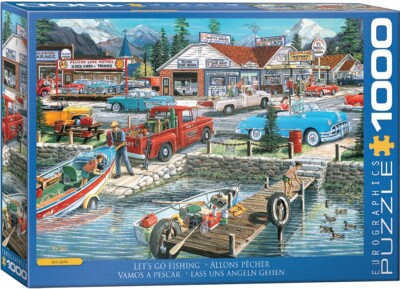 Let s go Fishing 1000 Piece Jigsaw Puzzle Eurographics New