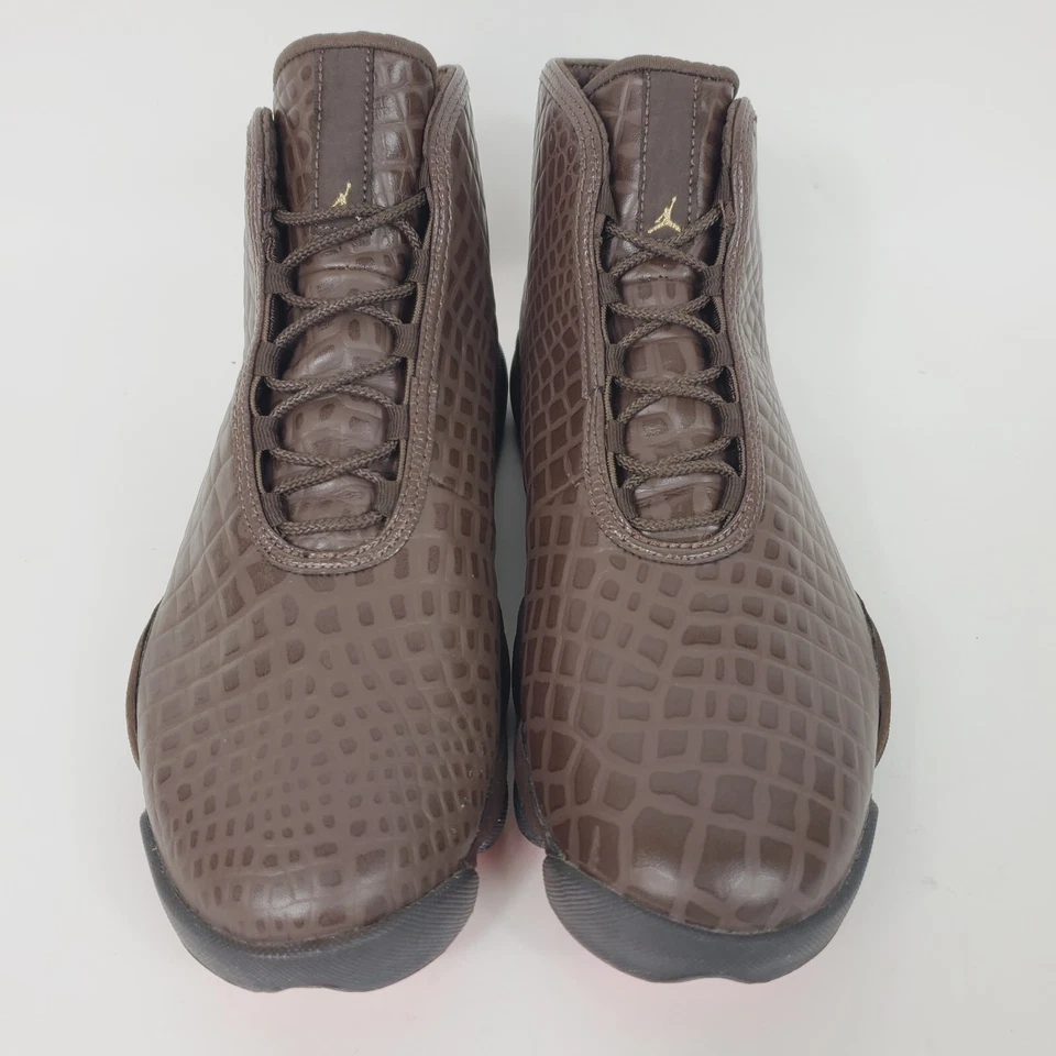Кроссовки мужские Jordan Horizon Premium ретро крокодиловые коричневые инфракрасные 23 размер 10,5 - Изображение 3 из 4