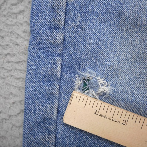 Vintage LL Bean Herrenjeans 36 x 32 blau Fleece gefüttert normale Passform spitz zulaufend USA Denim - Bild 5 von 20