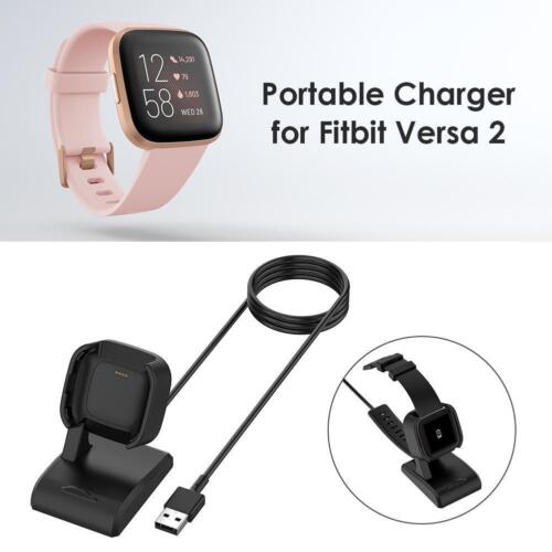 USB Fast Charger Charging Dock Charging Base for Fitbit Versa 2 Smart Watch